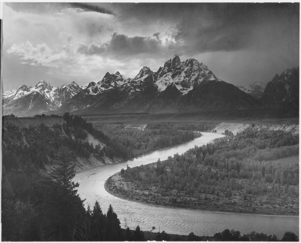 Ansel Adams: The Tetons - Snake River, Grand Teton National Park, Wyoming 1942